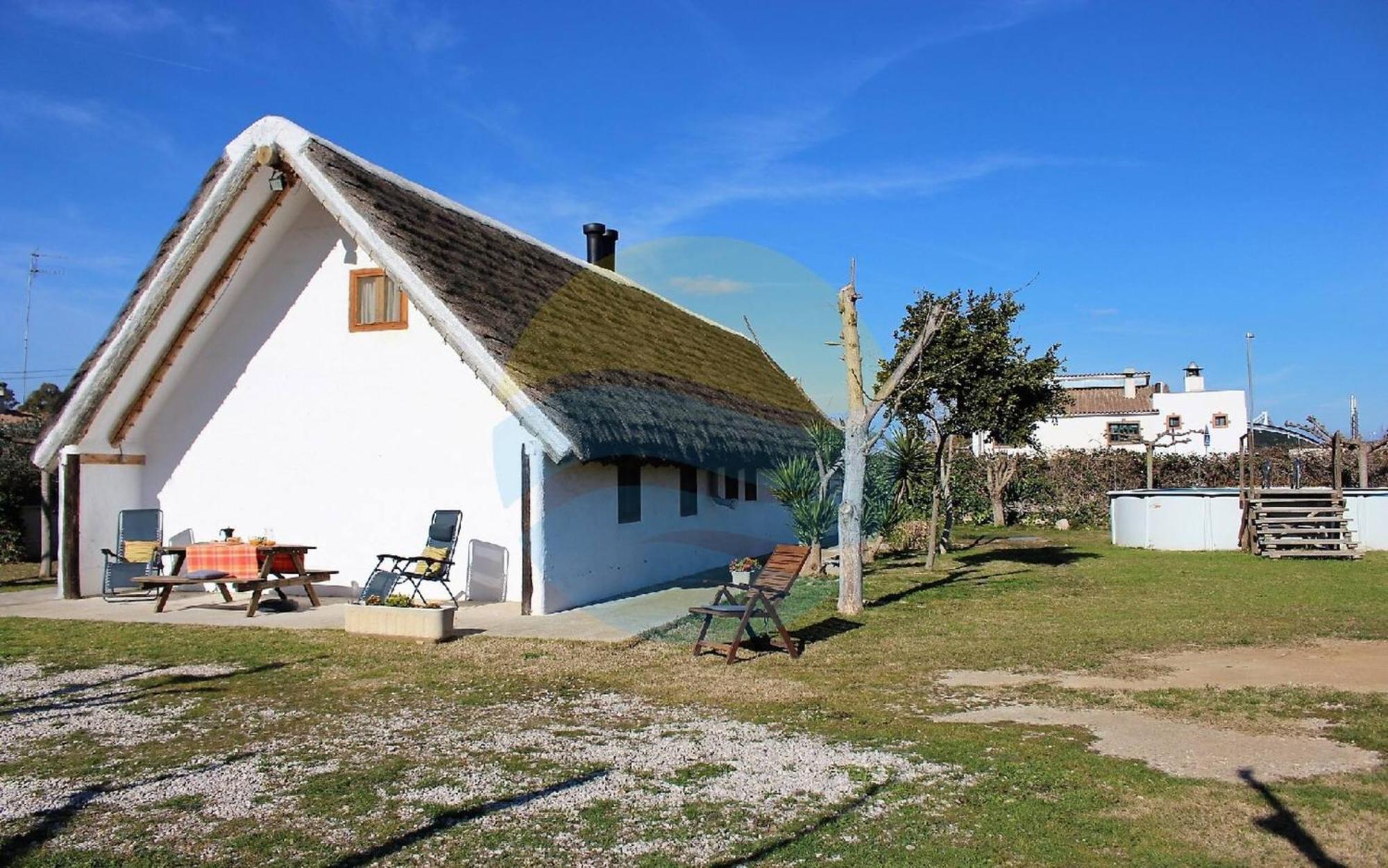 Barraca Tipica Del Delta, Con Piscina, Jardin Y Barbacoa - Deltavacaciones Villa Sant Jaume d'Enveja Bagian luar foto